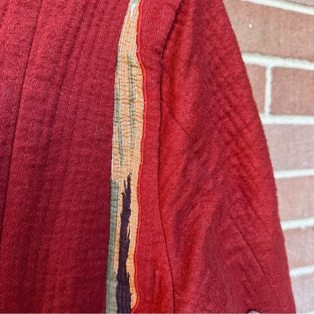 Soft Surroundings RARE Noir Bedouin Oasis Quilted Tapestry Boho Long Coat XL - Picture 11 of 15